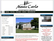 Tablet Screenshot of montecarloapartmenthomes.com